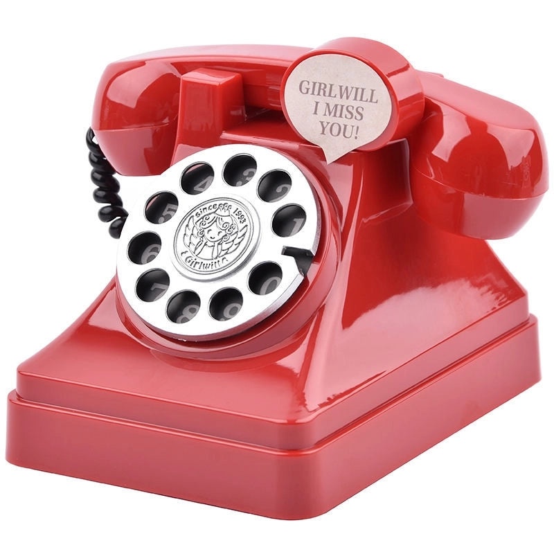 Retro Piggy Bank Telephone Toy Plastic Vintage Style|Toys & Games