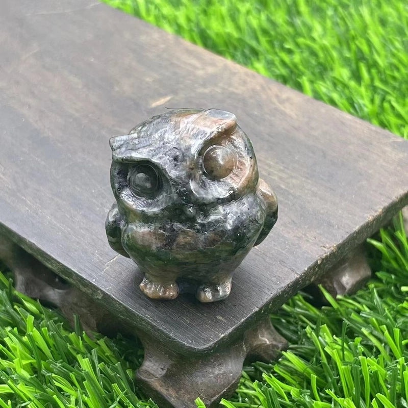 Vintage Style Owl Natural Stone Ornament for Home Decor|Home Decor & Accessories