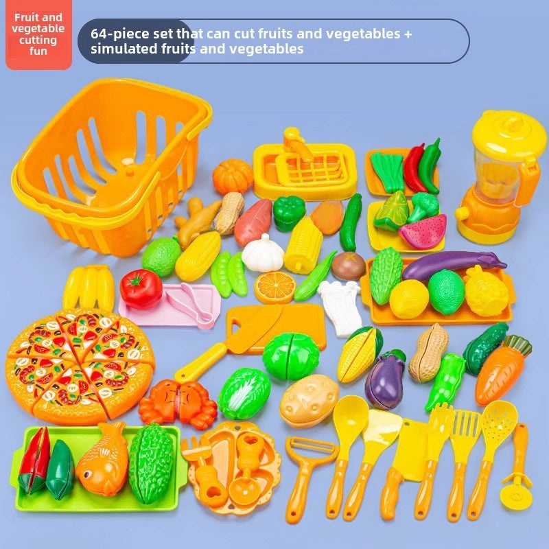 儿童厨房玩具海鲜水果蔬菜烧烤火锅仿真食品套装|儿童玩具