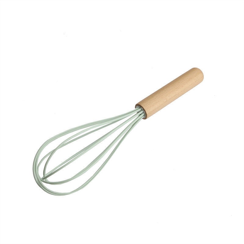 Minimalist Solid Color Wooden and Silicone Kitchen Tools|Kitchenware & Utensils