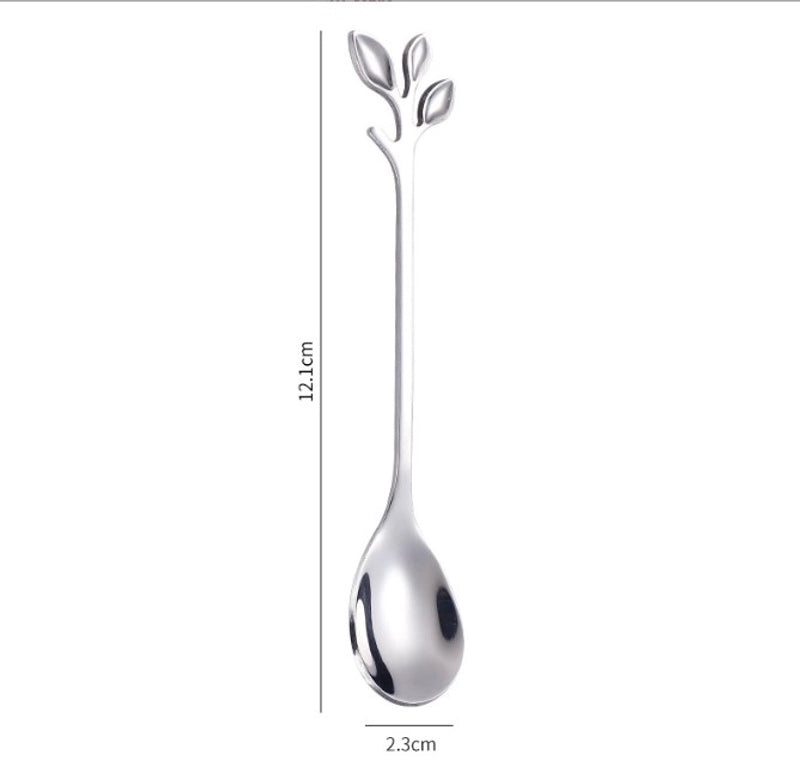 Elegant Floral Stainless Steel Spoon | Kitchen Utensils