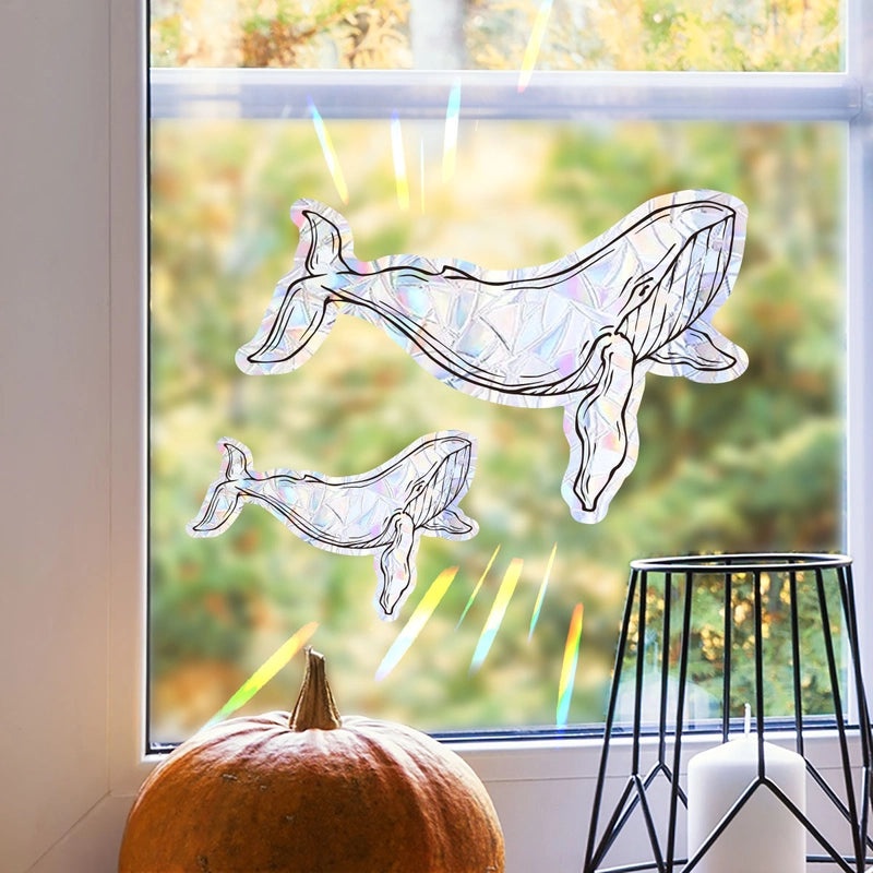 Modern Minimalist Fish PVC Window Decals for Casual Elegant Home Decor|Home Decor & Wall Art