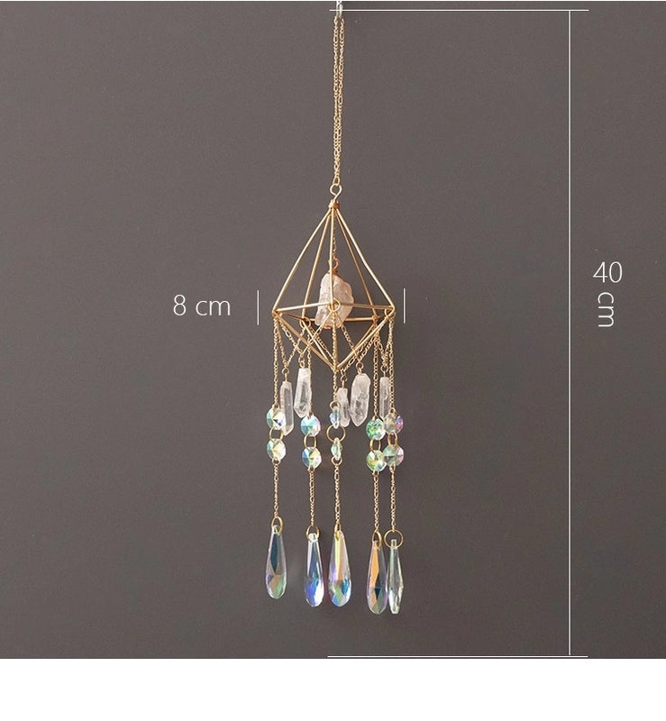 Elegant Geometric Crystal Dreamcatcher Wall Hanging Art|Home Decor
