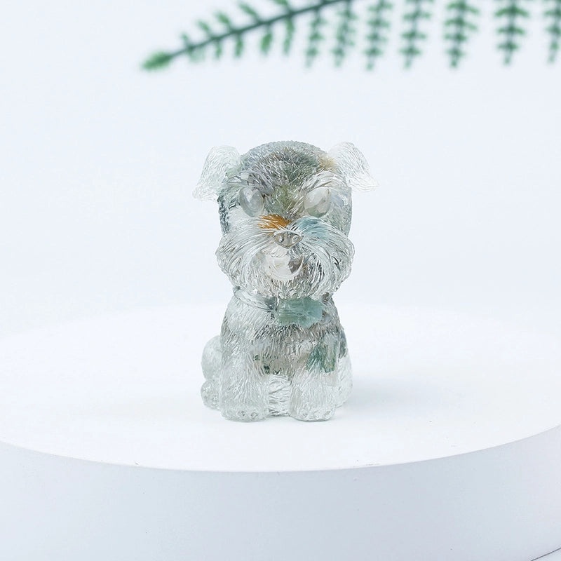 Adorable Dog Shaped Crystal Figurines for Home Decor|Decorative Figurines