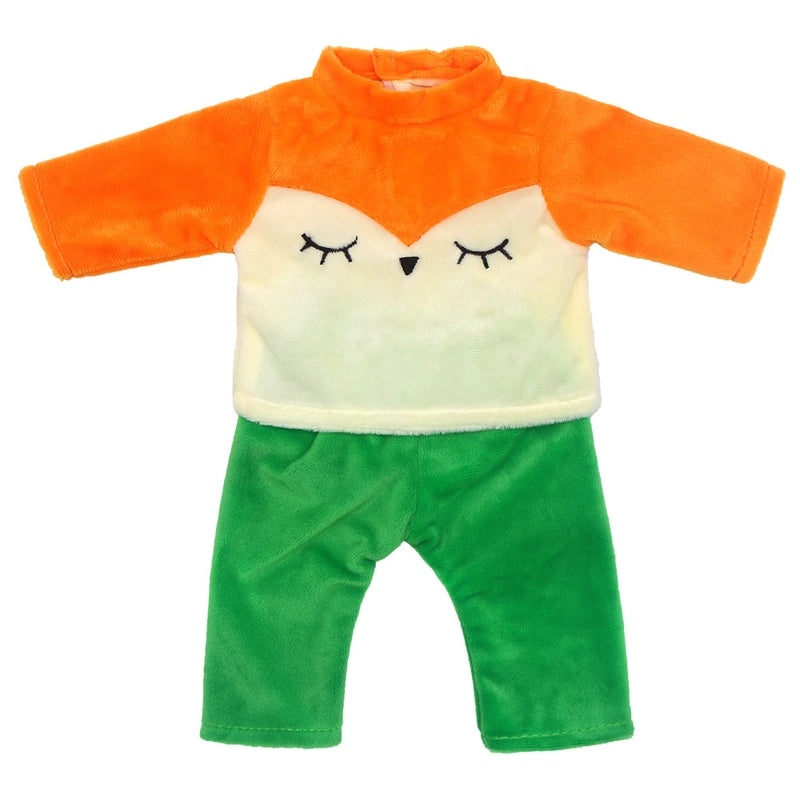 18 Inch Baby Doll Clothes for 43cm Dolls Autumn Winter Christmas Fox Theme Thick Warm Outfit|Doll Clothes & Accessories
