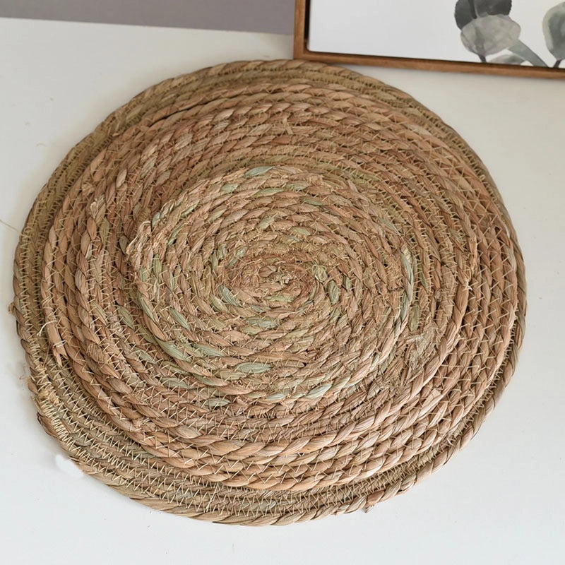 Natural Woven Water Hyacinth Placemat - Single Piece|Table Linens & Placemats