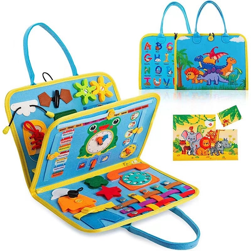 Soft Animal Felt Book for Toddlers 3-6 Years|Educational Baby Toys