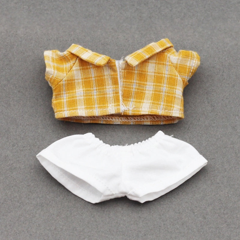 10CM Cotton EXO Doll Shirt and 17CM Doll Base Shirt with Shorts Set|Doll Clothes & Accessories