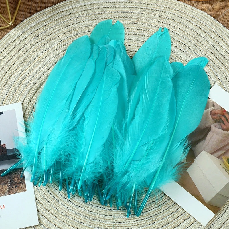Elegant Solid Color Goose Feather Decoration|Home Decor Accessories