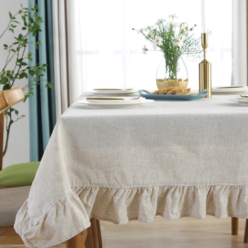 Nordic Cotton Tablecloth Solid Color Minimalist Design|Home & Living/Table Linens/Tablecloths