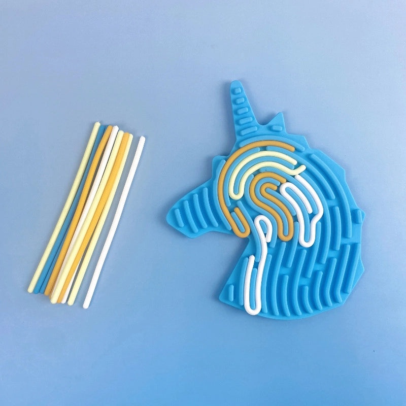 Sensory Silicone Activity Board for Kids | Educational Toy | BPA-Free Food Grade Twist Decompression Tool|儿童感官玩具|益智玩具|减压神器