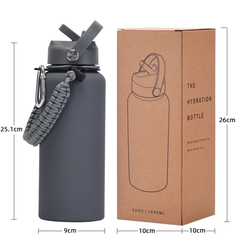 Stainless Steel Water Bottle Single Piece Casual Solid Color | Drinkware & Hydration