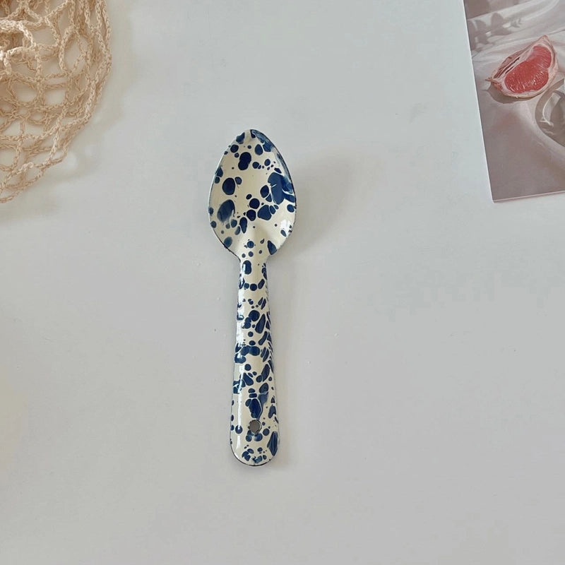 Korean Style Enamel Splash Ink Cereal Fruit Salad Bowl Set | Kitchen & Dining Tableware