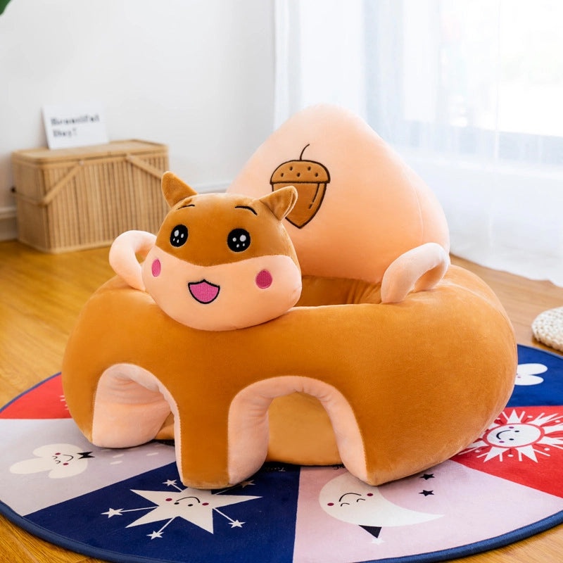 Cartoon Plush Baby Learning Sofa Chair Soft Children's Lazy Seat Comfortable Baby Gift|Baby & Kids Furniture