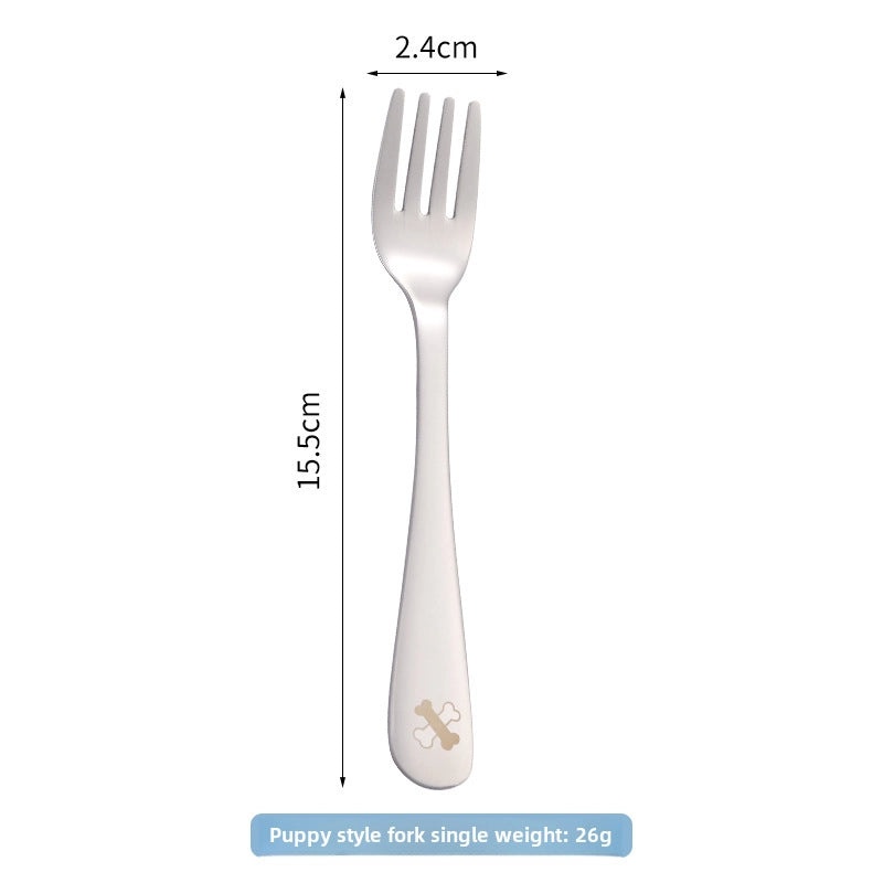 304 Stainless Steel Cartoon Baby Spoon Cute Feeding Spoon for Children Learning to Eat | Baby Feeding Accessories