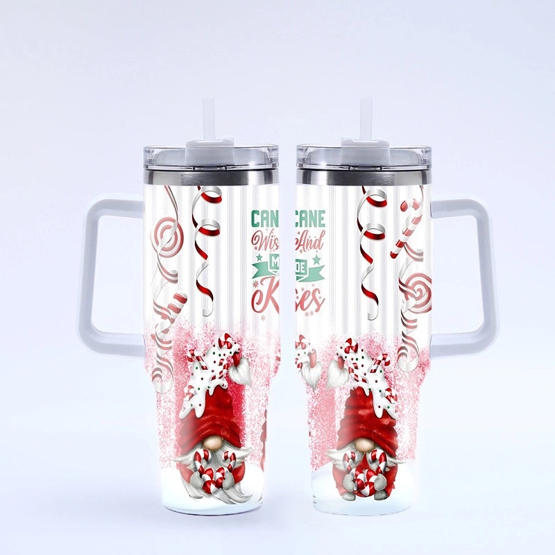 Christmas Tree Santa Claus Stainless Steel Thermos Cup 304 Durable Xmas Gift | Drinkware & Thermoses