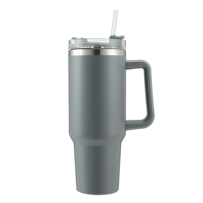 Customized 40oz Stainless Steel Double-layer Insulated Ice Tumbler with Handle for Car | Drinkware & Travel Mugs