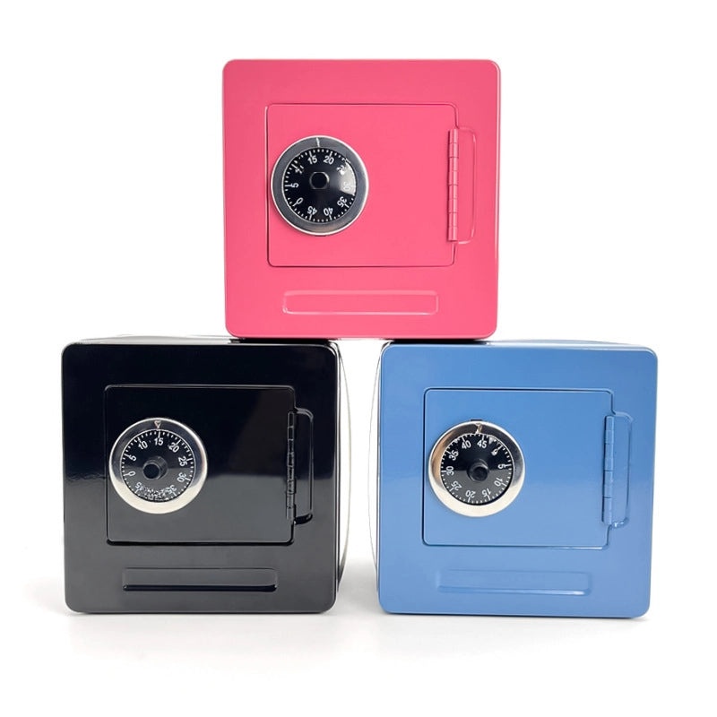 Creative Portable Piggy Bank Coin Storage Box with Key | Coin Banks & Money Boxes