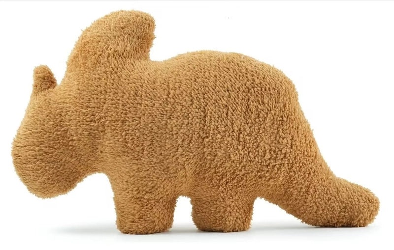 Dinosaur Nugget Plush Pillow Soft Stegosaurus Chicken Nugget Stuffed Doll Toy | Plush Toys & Pillows