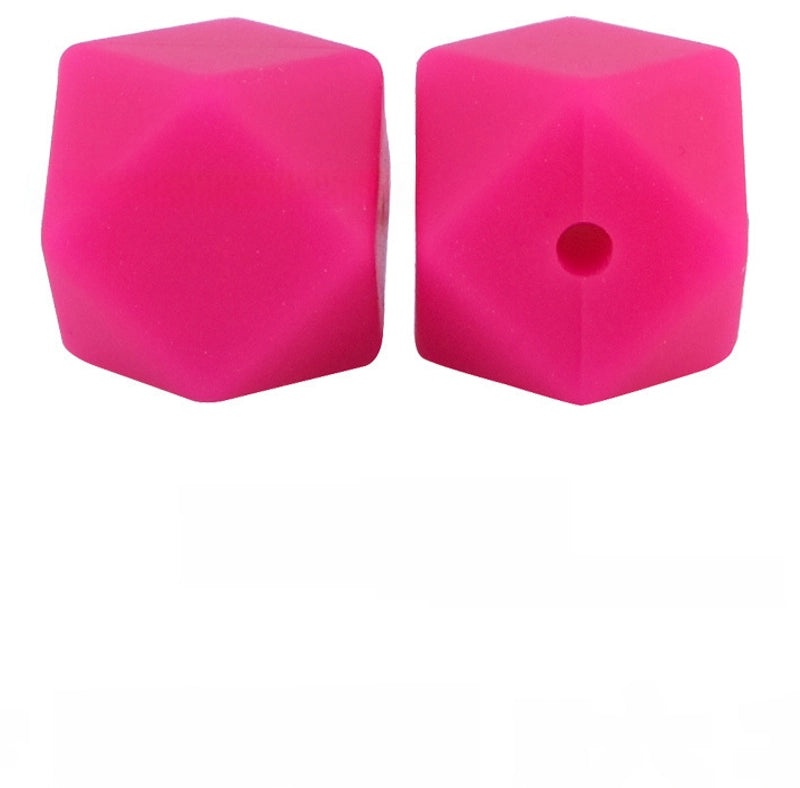 17mm Silicone Octagonal Beads for Pacifier Chains DIY Accessories | Baby & Mom Essentials