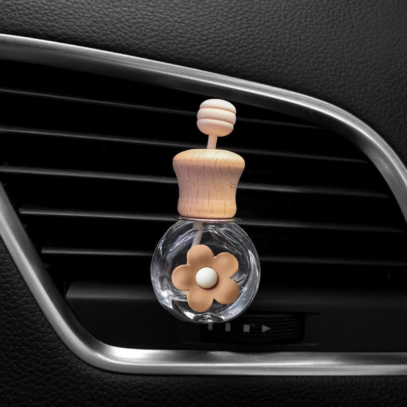 Cartoon Milk Tea Color Car Air Vent Perfume Bottle Cute Aromatherapy Ornament | Car Accessories