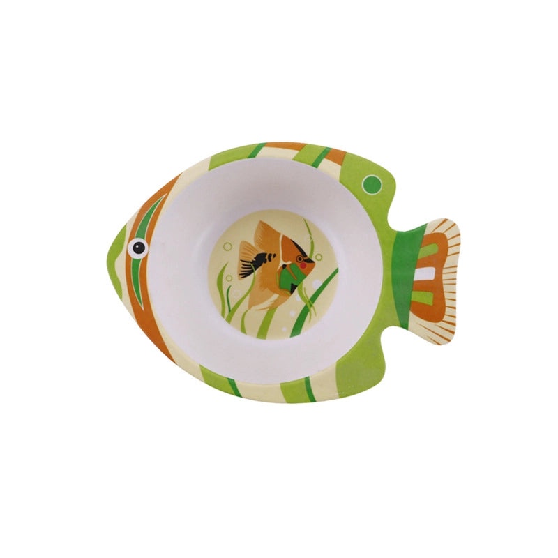 Adorable Cartoon Bamboo Fiber Kids Tableware Single Piece|Kitchen & Dining
