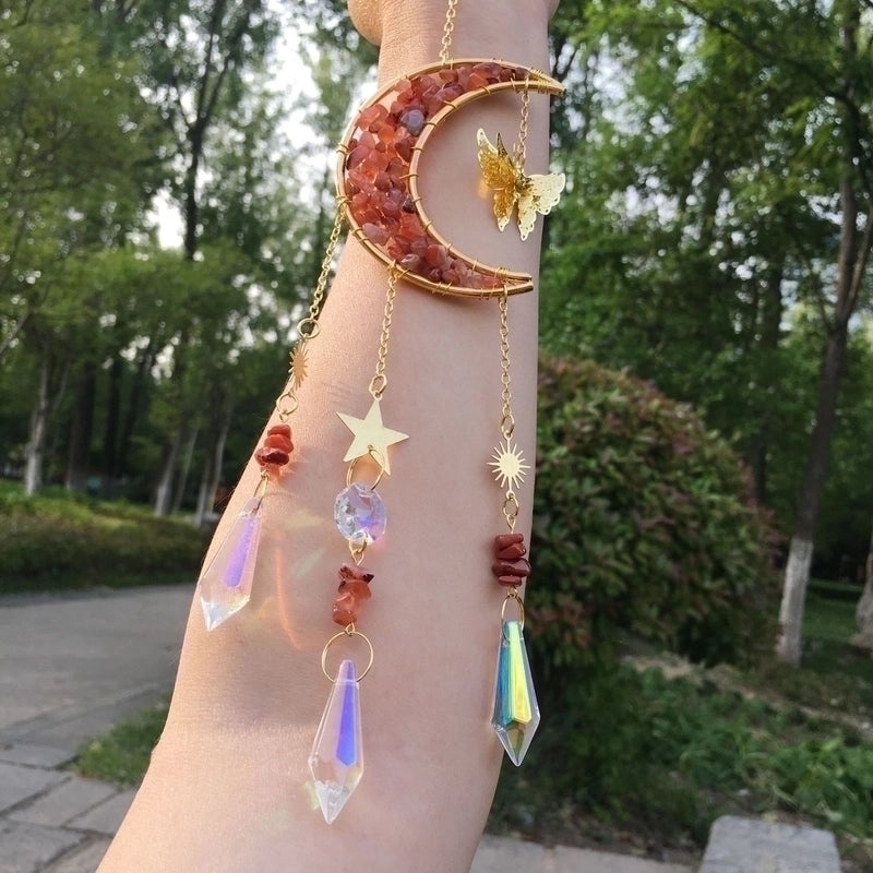 Vintage Star and Moon Metal Wind Chime | Home Decor & Garden Accessories