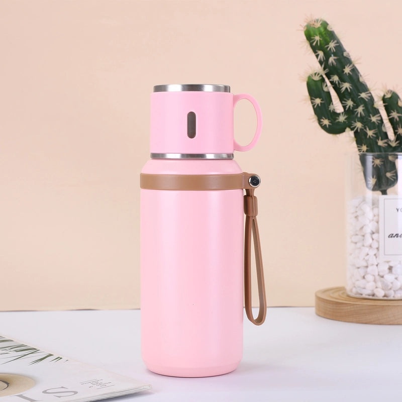 Unisex Casual 316 Stainless Steel Daily Thermos Cup Solid Color