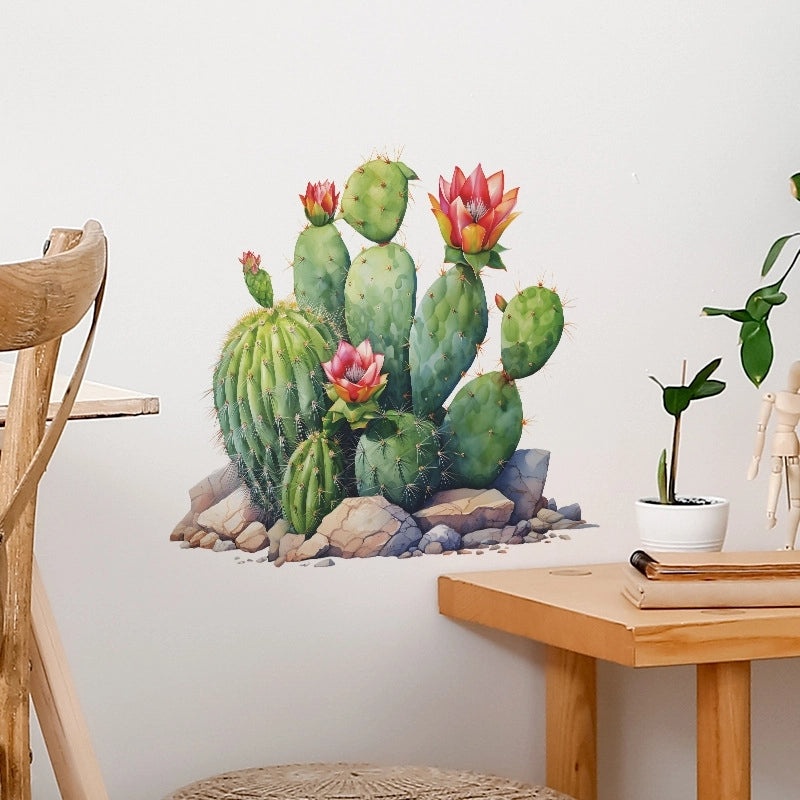 Pastoral Cactus PVC Wall Decal for Home Decor|Wall Stickers & Decals