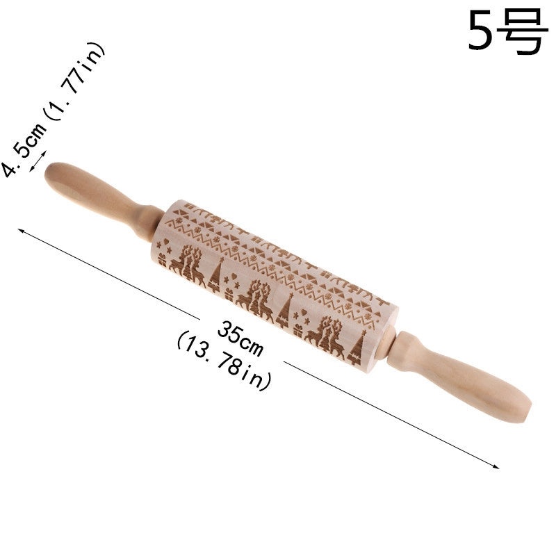 Minimalist Wooden Christmas Tree Pattern Holiday Home Decor Ornament