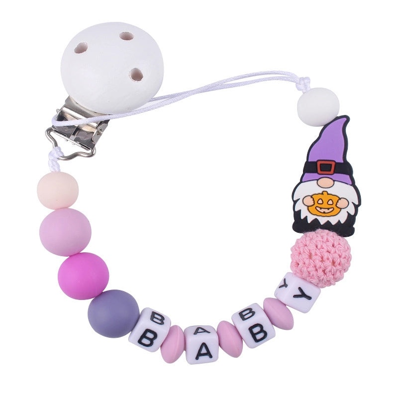 Christmas Baby Accessories Cute Santa Claus Silicone Beech Wood Teether | Baby Teethers & Pacifiers