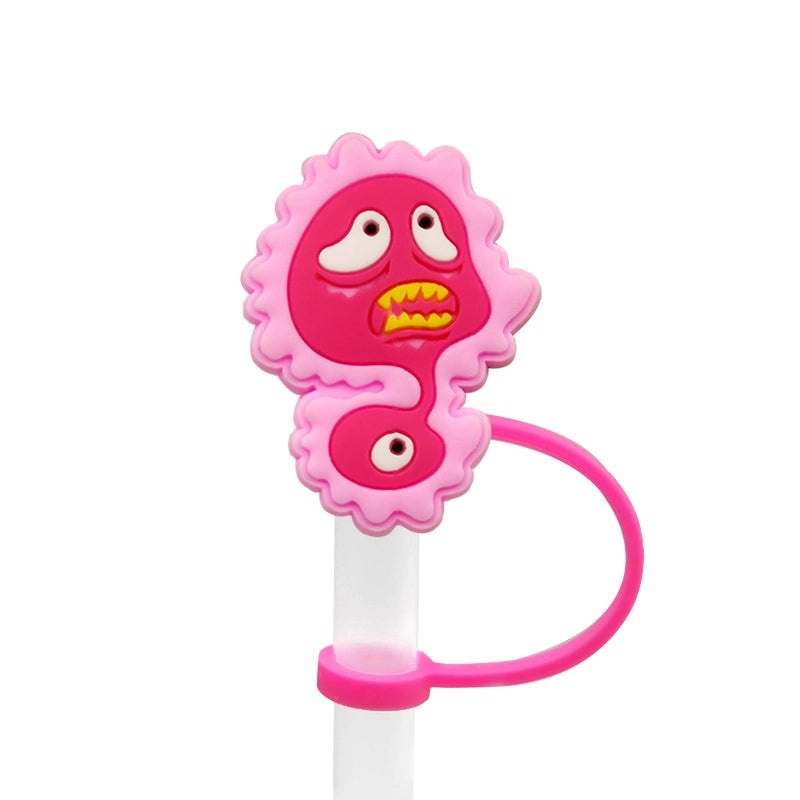 10 Pieces Multicolor PVC Straw Decorative Caps for Casual Vacation Style|Accessories