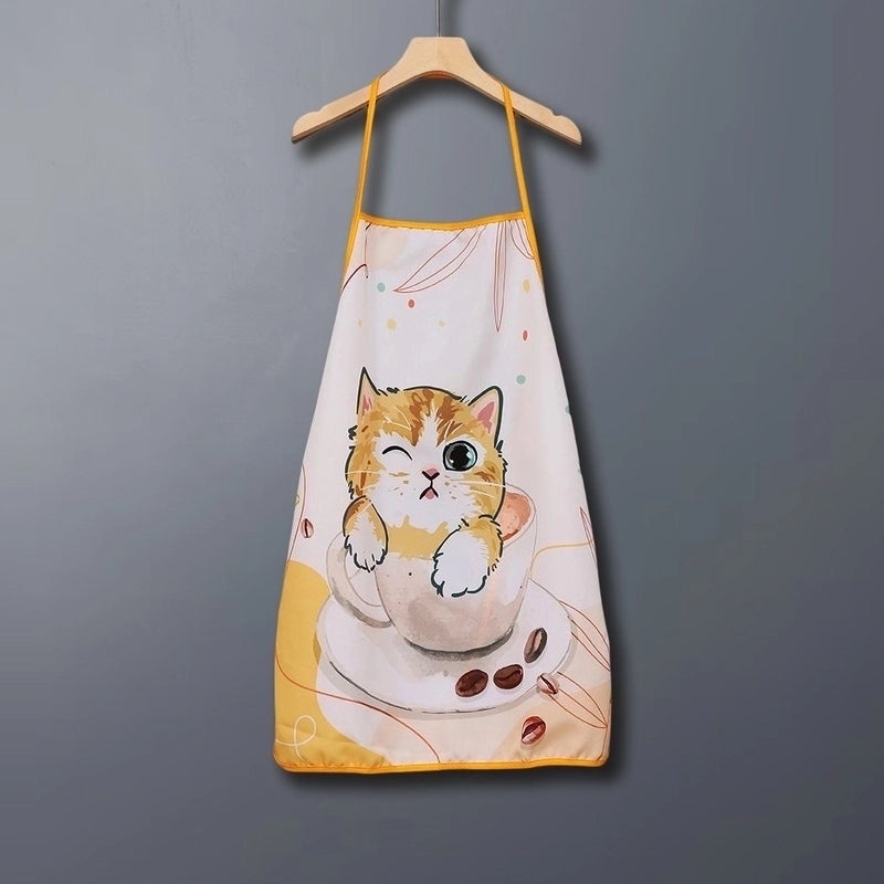 Fresh Cat Apron Decorations for Fabric Craft Printing | Kitchen Aprons & Party Props