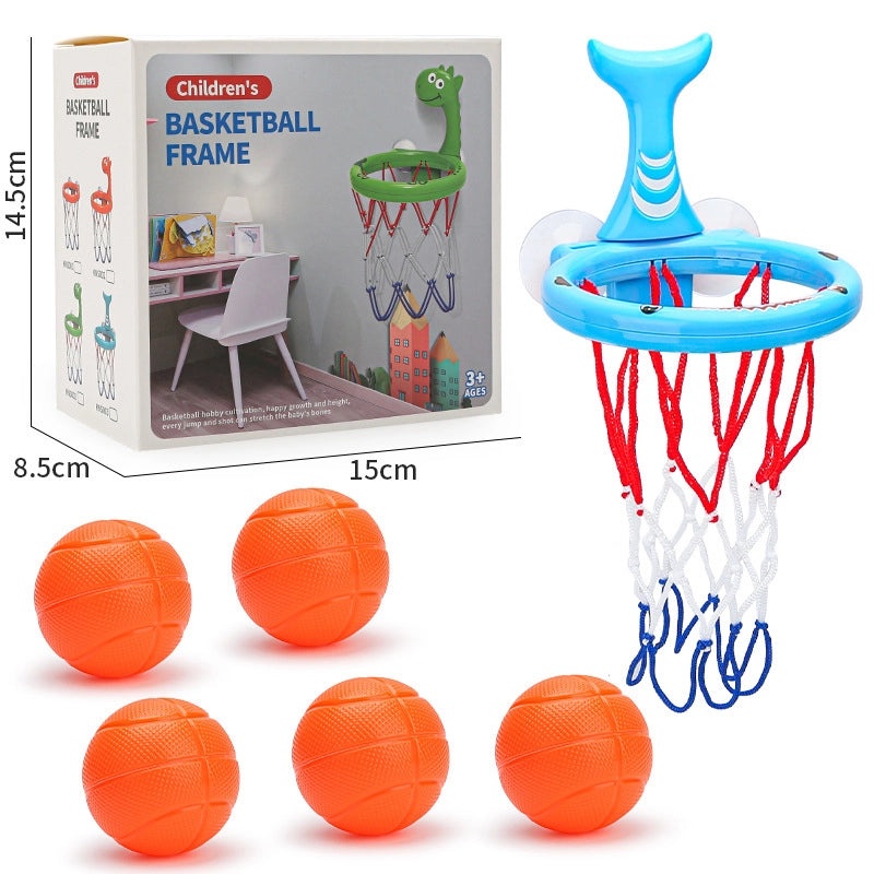 Cartoon Dinosaur Shark Orange Duck Basketball Bath Toy Set for Indoor Baby Shooting Games|Baby Bath Toys