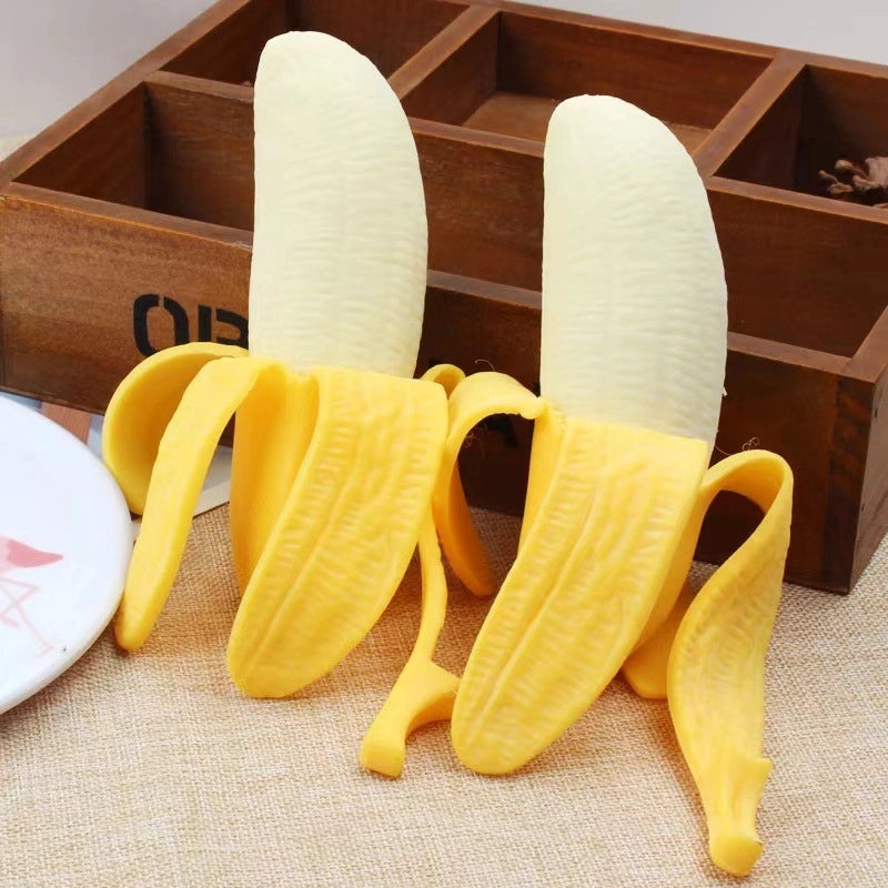 Creative Banana Stress Relief Toy Slow Rebound Simulation Music Vent Decompression Pinch Trick|Stress Relief Toys