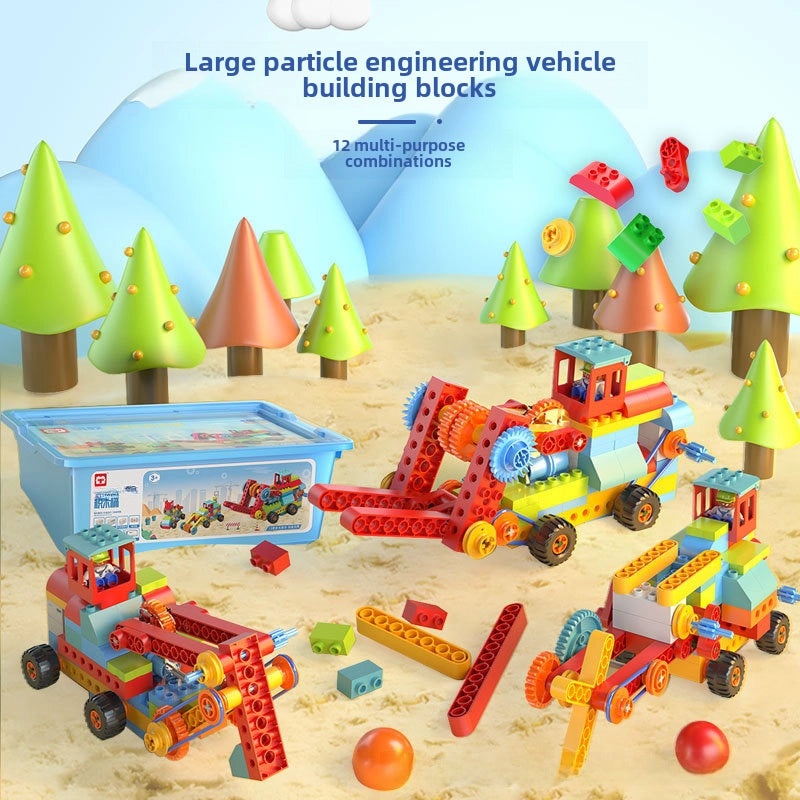 Electric Programming Robot Compatible with 9686 Small Particle Building Blocks | Educational STEM Robotics Kits