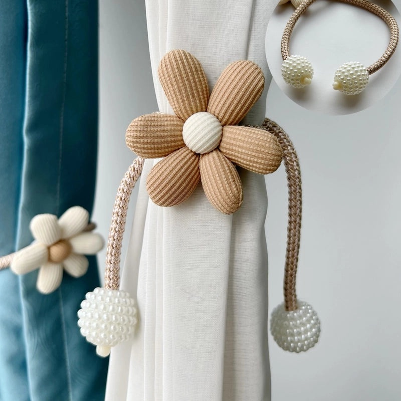 Bear and Flower Polyester Curtain Tieback for Vacation Home | Home Decor Accessories