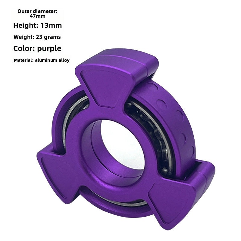 Fingertip Gyro Metal Toy Ring Second Gen Nuclear Reactor Upgrade EDC Stress Relief Decompression | EDC Toy Accessories