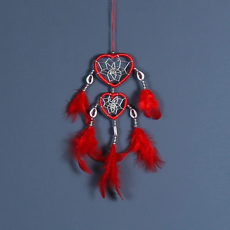 Heart-Shaped Feather Pendant Romantic Design Decorative Accessory for Jewelry|Jewelry & Accessories