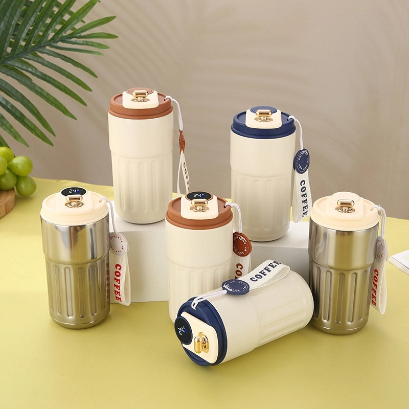 Smart Coffee Cup with Temperature Display | 316 Stainless Steel Thermos | Custom Logo Gift | High-Value Drinkware|Drinkware & Thermoses