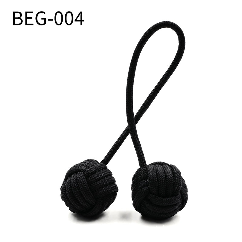Begleri Baole Bead Umbrella Rope Woven Finger Sports Decompression Toy Monkey Knot Steel Ball|户外运动配件