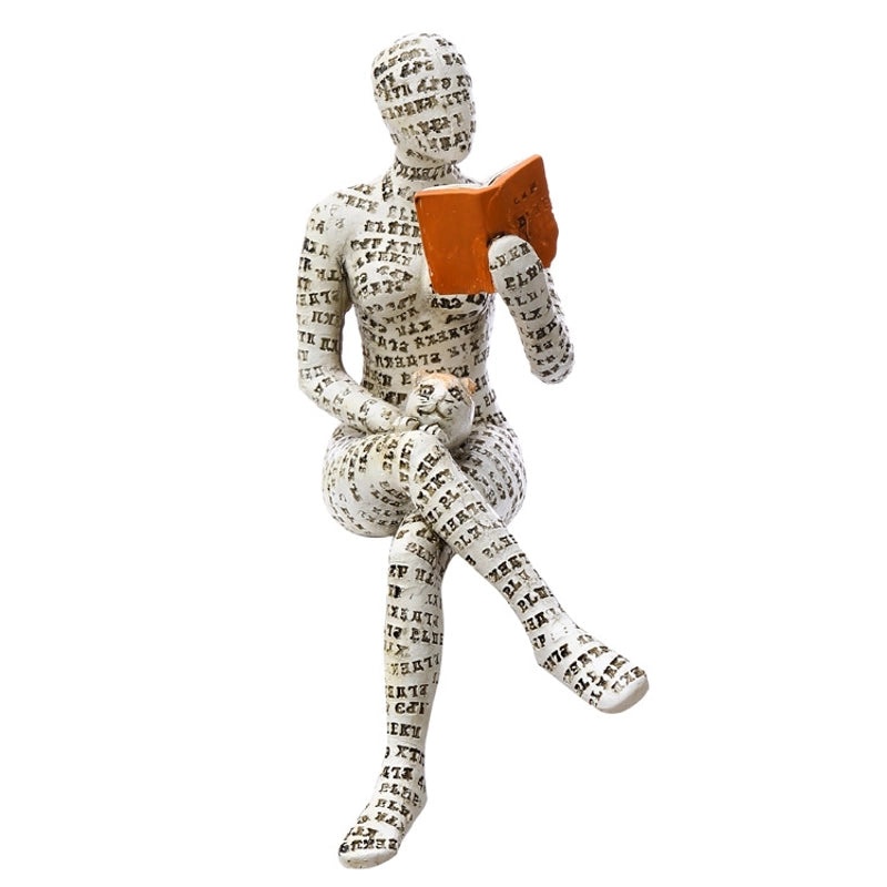 Vintage Minimalist Artistic Portrait Resin Ornament | Home Decor & Collectibles