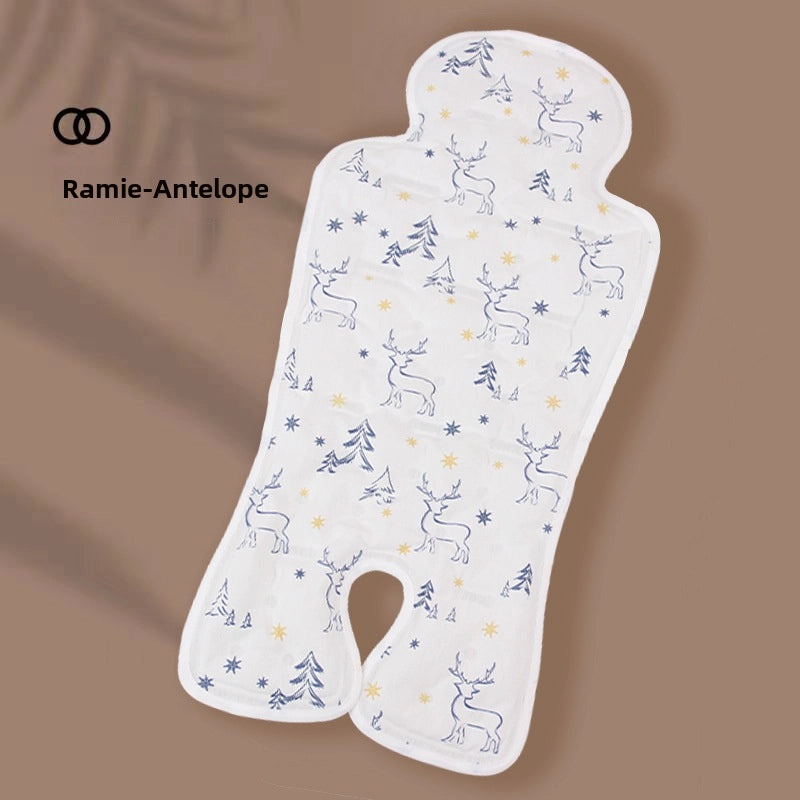 Universal Baby Stroller Car Seat Gel Cooling Mat Ramie Ice Pad Safety Cushion for Dining Chair Baby Mat|Baby Travel Accessories
