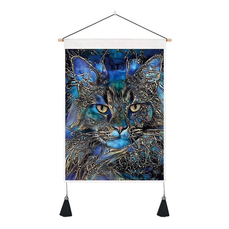 Minimalist Color Block Cotton Linen Wall Hanging Art | Home Decor Wall Art