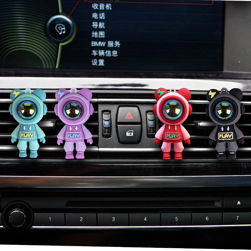 Cartoon Lightning Bear Car Air Outlet Aromatherapy Sheet, Car Perfume Vent Decoration|Car Accessories