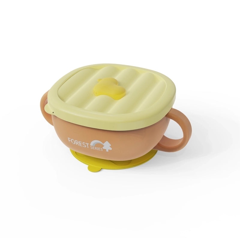 Jiayi Beibi Kids Stainless Steel Suction Baby Food Bowl 316 Heat Preservation Toddler Soup Bowl|Baby Tableware