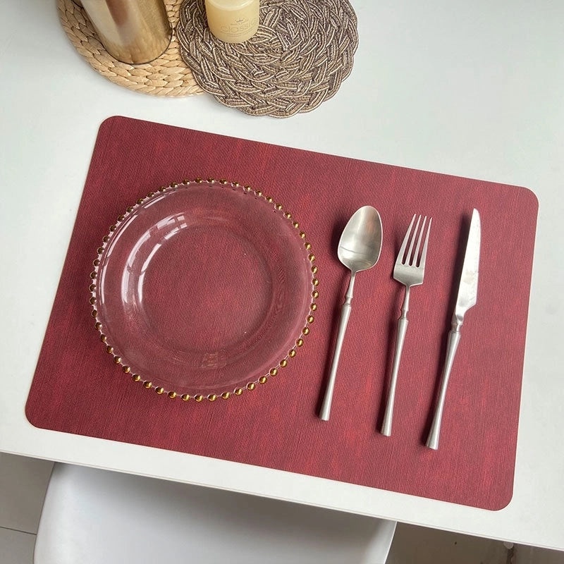 Leather Placemat for Dining Table | Home & Kitchen Tableware