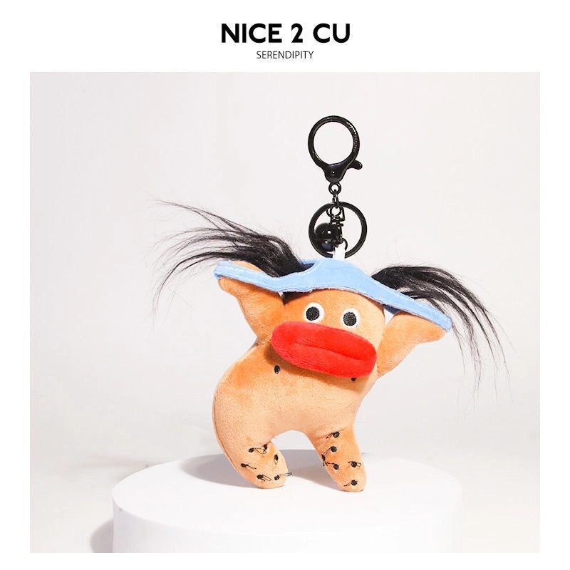 Escape Mad Stinky Things Plush Doll Keychain | Creative Mental Stability Pendant | Accessories & Keychains