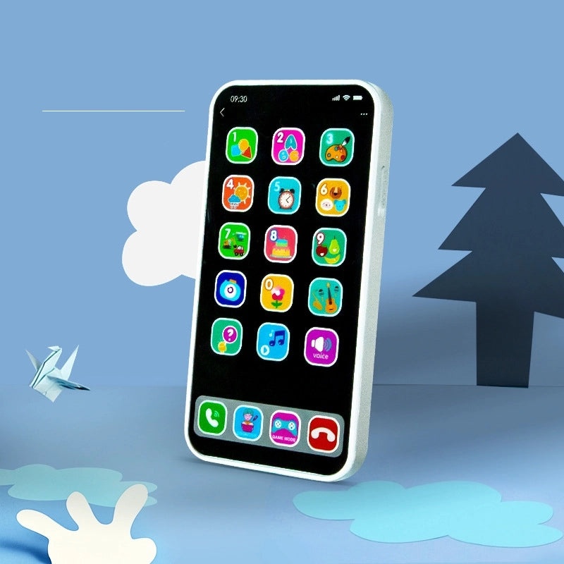 Interactive Kids Apple Phone Toy with Music Early Learning Educational Mobile Model for Toddlers 0-3 Years|Educational Toys