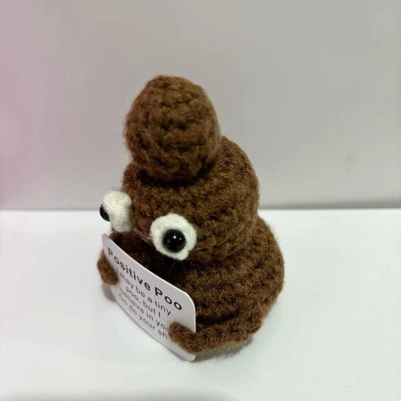 Handmade Wool Crocheted Cucumber Potato Doll Cute Funny Facial Expression Bag|Fashion Accessories